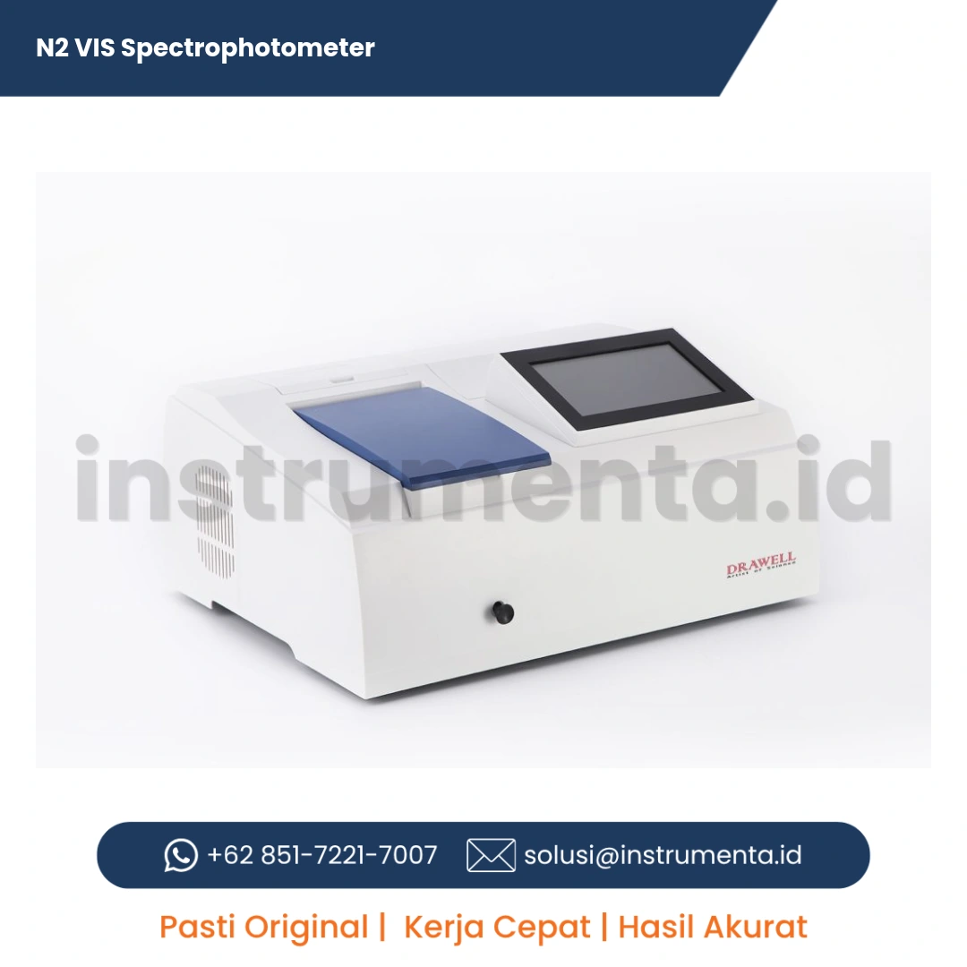 Distributor Resmi N2 VIS Spectrophotometer Drawell Presisi Tinggi Ready Stock